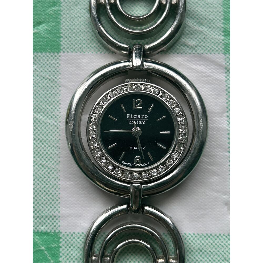 Figaro Silver Tone Women’s Quartz Watch